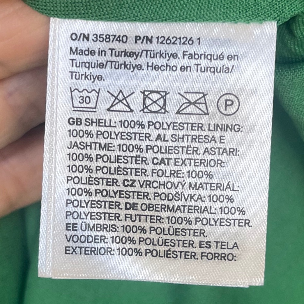NWT H&M Green Pleated Maxi Skirt sz XS - Picture 5 of 5